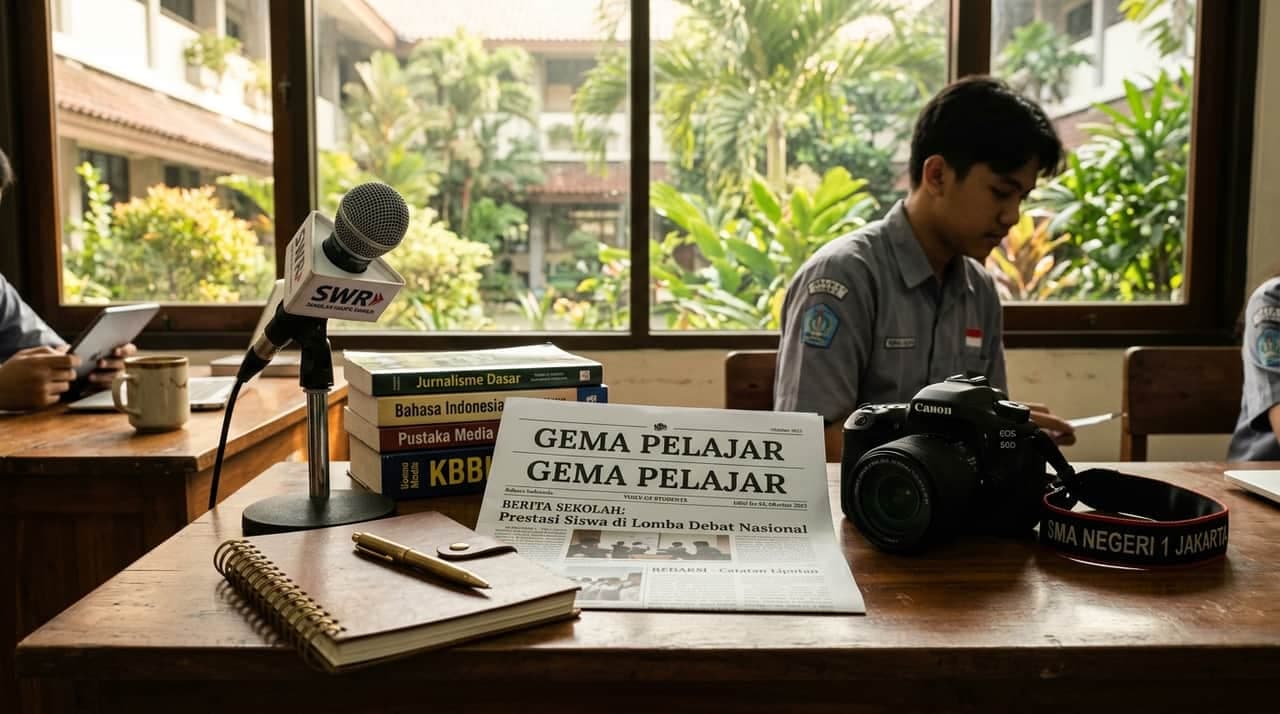 Meja Redaksi & Portal Berita SMP Negeri 5 Cibeber